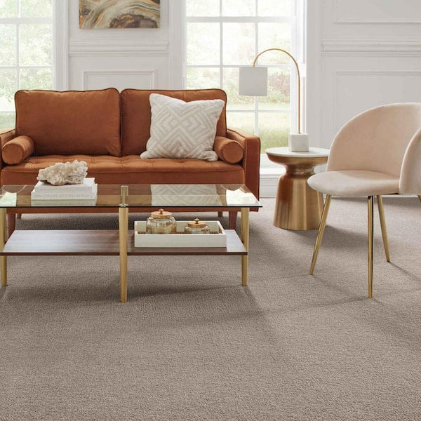 Gazelle II  - Ancestral - Beige 55 oz. Triexta Texture Installed Carpet