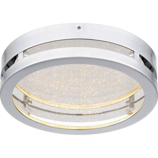 Sylvia 13 in. Polished Chrome LED Flush Mount