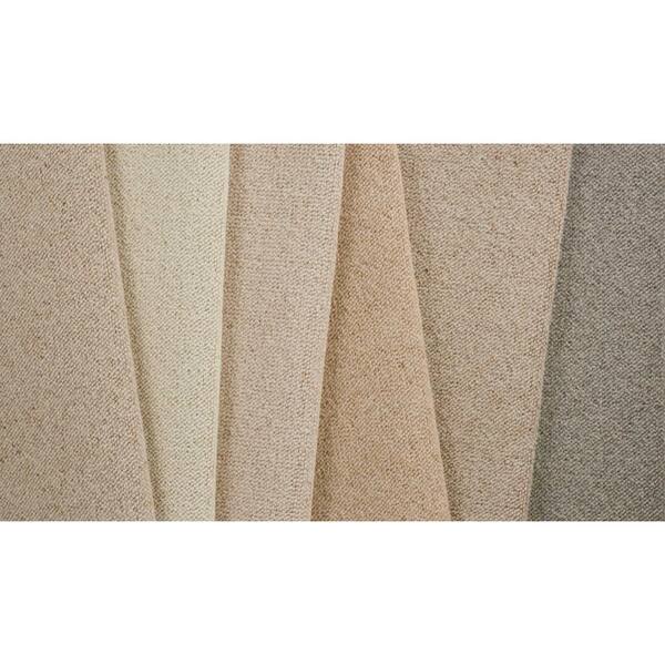 Bismarck - Natural - Brown 13.2 ft. 28 oz. Wool Berber Installed Carpet