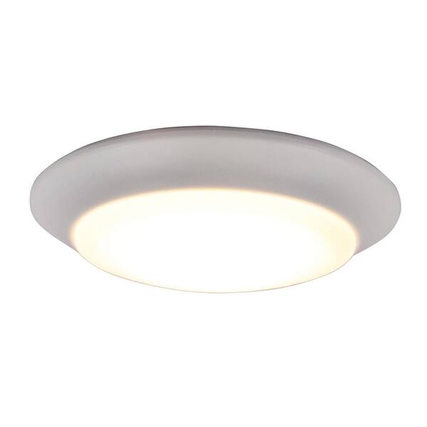 7 in. White Integrated 4000K CCT LED Ceiling Light Flush Mount (6-Pack)