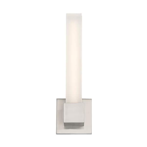 Esprit 15 in. Brushed Nickel LED Vanity Light Bar and Wall Sconce, 3000K
