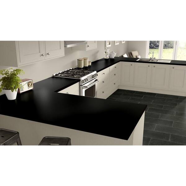 5 ft. x 12 ft. Laminate Sheet in Benjamin Grey with Premium Antique Finish