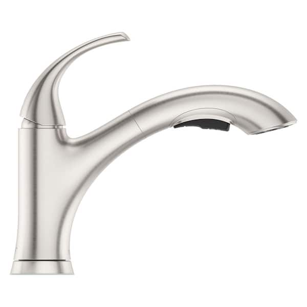 Wray Single-Handle Pull-Out Sprayer Kitchen Faucet in Spot Defense Stainless Steel