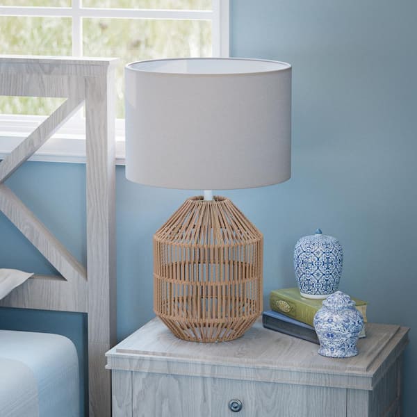 Quinton 24.5 in. Rattan Accent Lamp