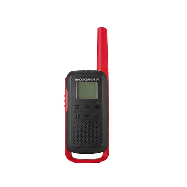 Talkabout T210TP Rechargeable Two-Way Radio om Black with Red (3-Pack)
