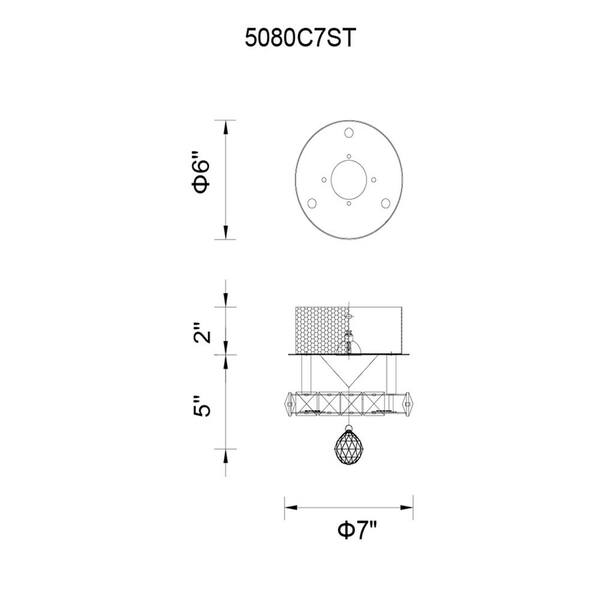 Ring LED Flush Mount With Chrome Finish