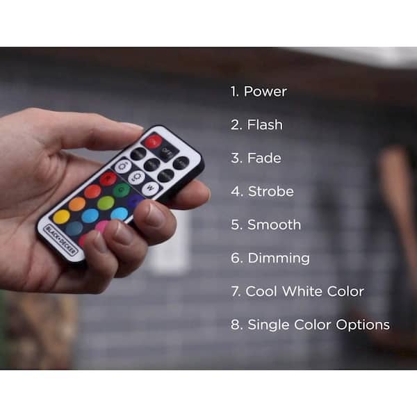 LED Puck Light Kit, RGB Color Changing, (5-Pack)