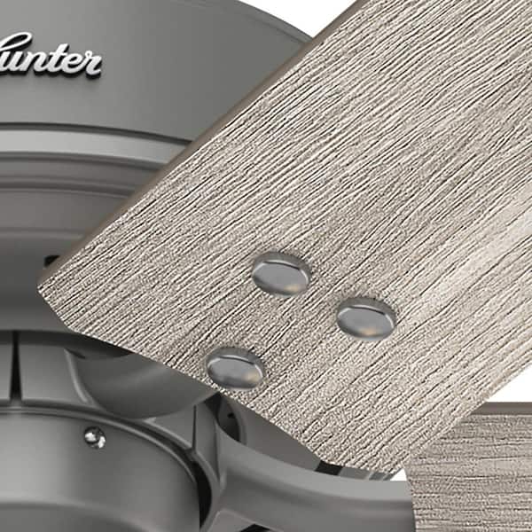 Hilmouth 52 in. Indoor Matte Silver Ceiling Fan with Light