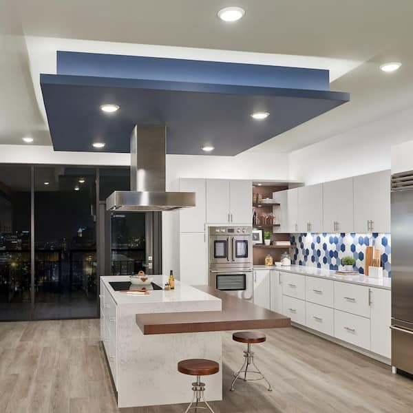 4U Series 12 in. 3000K LED Textured White Under Cabinet Light with Frosted Diffuser