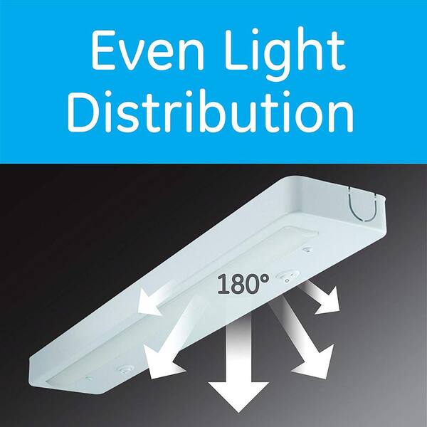 Direct Wire 18 in. LED White Under Cabinet Light (4-Pack)