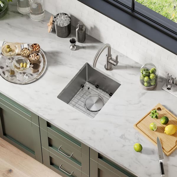 Standart PRO 16 Gauge Stainless Steel 13 in. Undermount Bar Sink