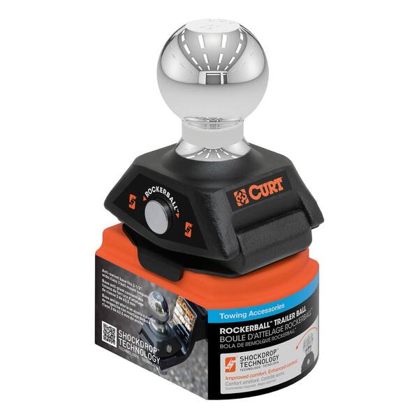 RockerBall 2-5/16 in. Cushion Hitch Trailer Ball (1 in. Shank, 7,500 lbs., Packaged)