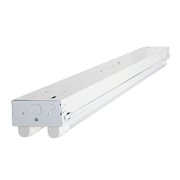 4 ft. T8 LED White Strip Light Fixture, 4000K