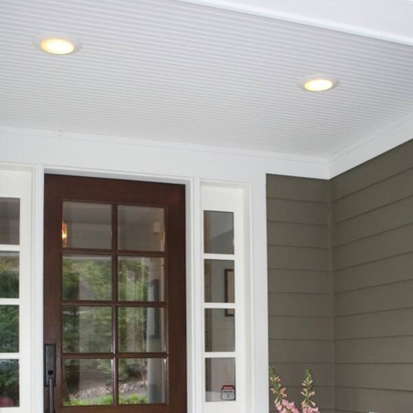 7.5 in. Dimmable 15-Watt 3000K Warm White Integrated LED Flush Mount Ceiling Light Disk Light Trim Kit(6-Pack)