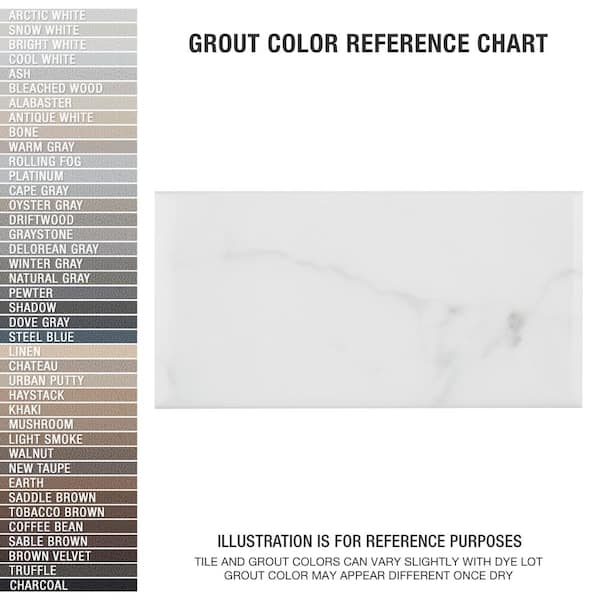 Classico Carrara Glossy 3 in. x 6 in. Ceramic Wall Tile (5.72 sq. ft./Case)