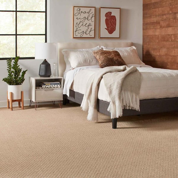 Lilypad  - Beach Pebble - Beige 30.7 oz. Triexta Pattern Installed Carpet