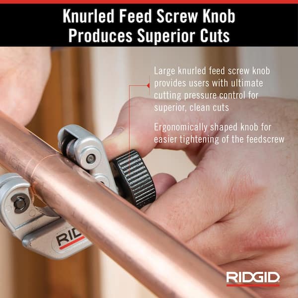 1/4 in. to 1-1/8 in. 101 Close Quarters Copper, Aluminum, Brass, and Plastic Tubing Cutter, Multi-Use Tubing Tool