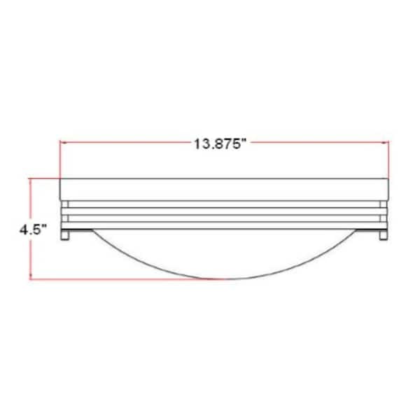 2-Light Satin Nickel Ceiling Light with Alabaster Glass