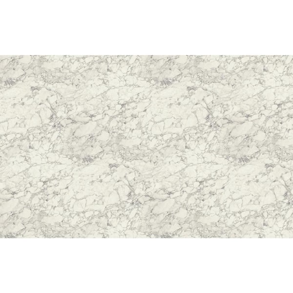 4 ft. x 8 ft. Laminate Sheet in RE-COVER Marmo Bianco Premium Textured Gloss Finish