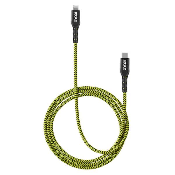4 ft. and 10 ft. Nylon Lightning USB-C Cables