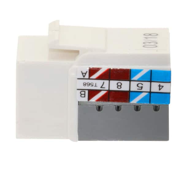 Category 5e Jack - White (25-Pack)