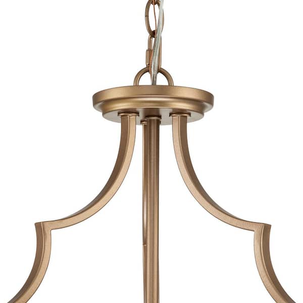 Fricke 3-Light Drum Shade Chandelier with Farmhouse Fabric Shade