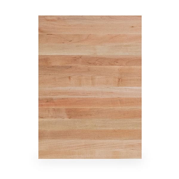 1.5 ft. L x 25 in. D x 1.5 in. T Finished Maple Solid Wood Butcher Block Countertop With Square Edge
