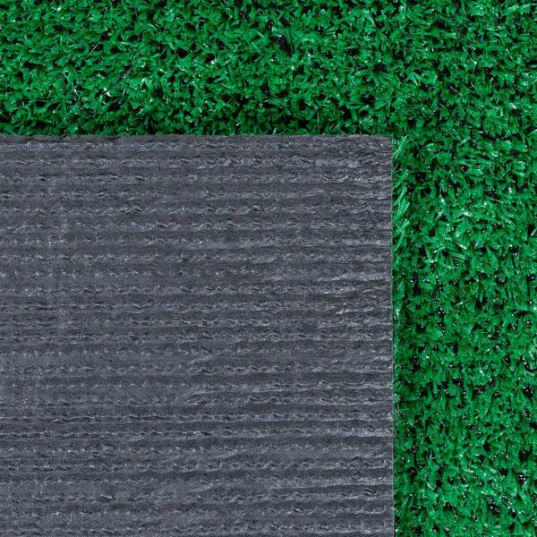 Garden Grass Collection 7 ft. x 9 ft. Green Artificial Grass Rug
