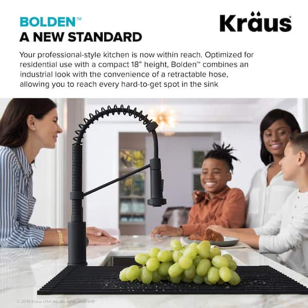 Bolden Single-Handle Pull-Down Sprayer Kitchen Faucet with Dual Function Sprayer in Spot-Free Stainless Steel