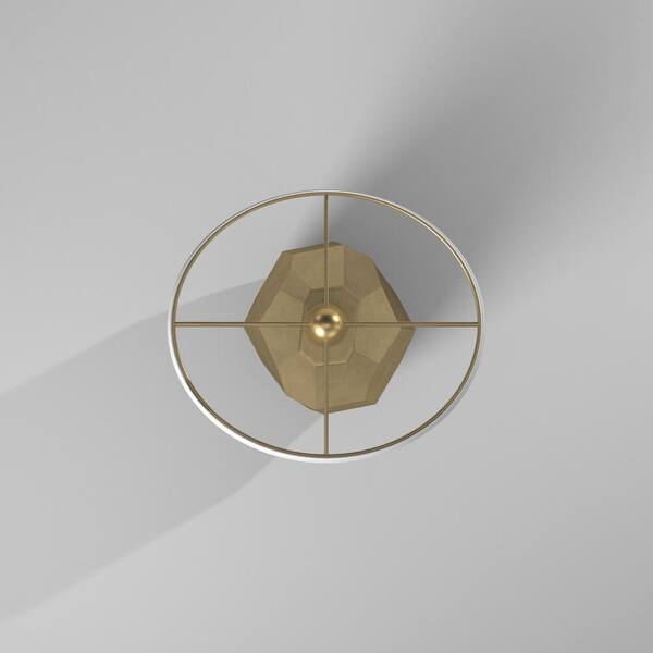 25 in. Gold/Distressed Silver/Faux Cracks Table Lamp with Geneva White Hardback Fabric Shade