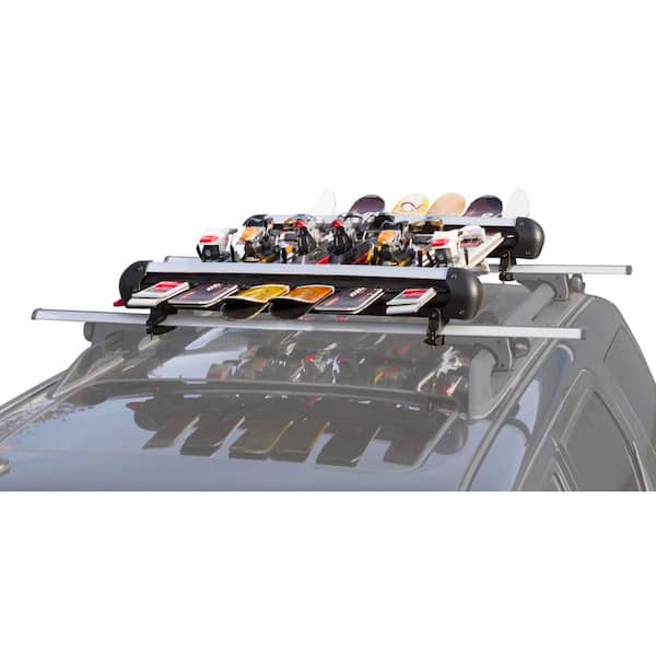 Large Ski and Snowboard 75 lbs. Capacity Roof Rack
