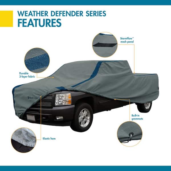 Duck Covers Weather Defender 262 in. L x 78 in. W x 72 in. H Truck Cover with StormFlow