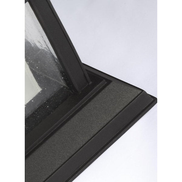 McHenry Textured Black Integrated LED Outdoor Flush Mount