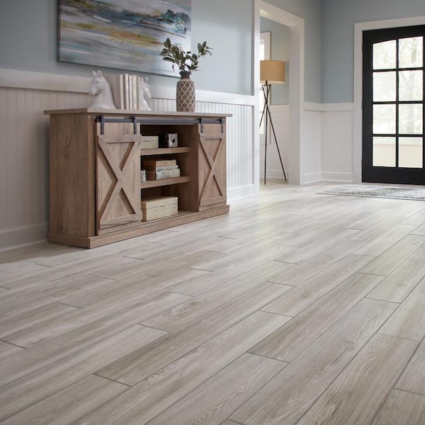 Regent Grove 6 in. x 36 in. Ash Gray Glazed Porcelain Floor and Wall Tile (14.5 sq. ft./Case)