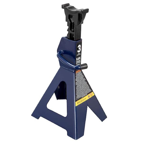 3-Ton Jack Stands Pair, Car Jack Stands High Lift, Blue