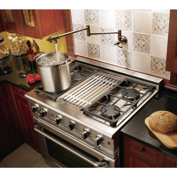 Wall Mounted Swing Arm Pot Filler in Oil Rubbed Bronze