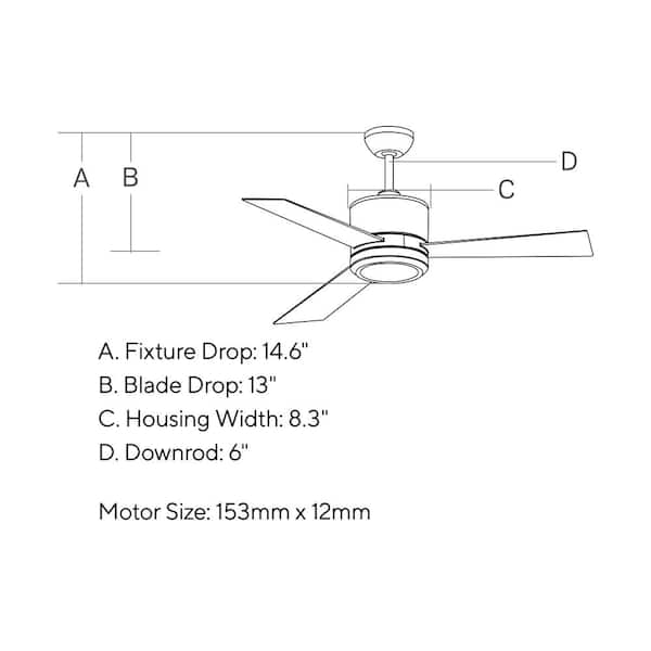 Vision II 42 in. Integrated LED Indoor Brushed Steel Ceiling Fan with Teak ABS Blades and Remote Control