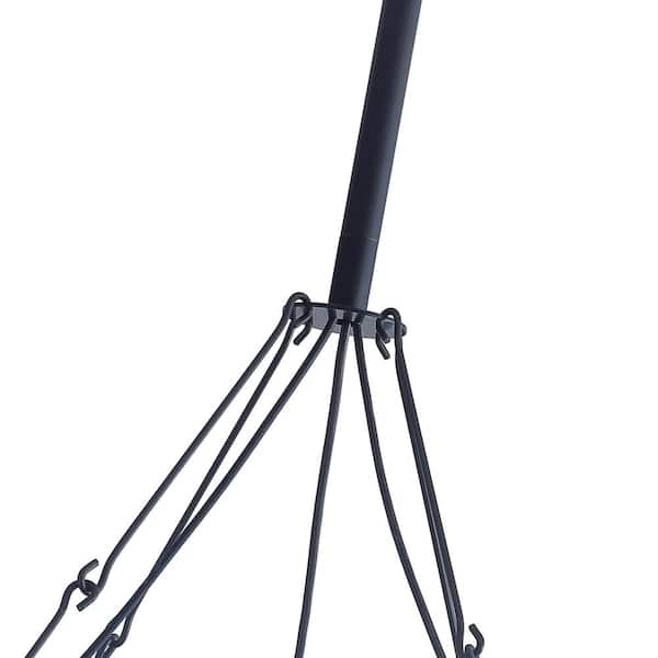 47.2 in. 40-Light Farmhouse Black 2-Tier Wagon Wheel Candle Chandelier Round Industrial Pendant Lighting