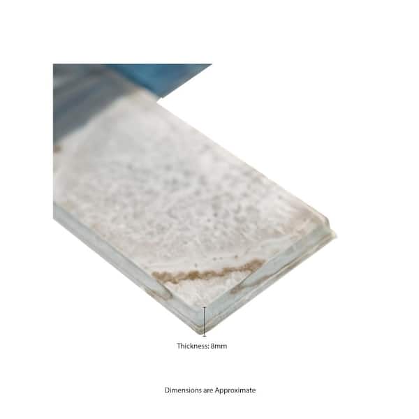 Night Sky Interlocking 11.81 in. x 11.81 in. x 8mm Glass Mesh-Mounted Mosaic Tile (9.7 sq. ft. / case)