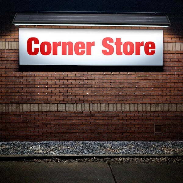 Solar 20-Watt 2000 Lumens 5000K Black Sign Triangle LED Spotlight