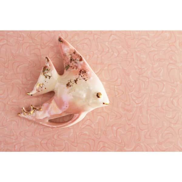 4 ft. x 8 ft. Laminate Sheet in Retro Renovation First Lady Pink with Virtual Design Matte Finish