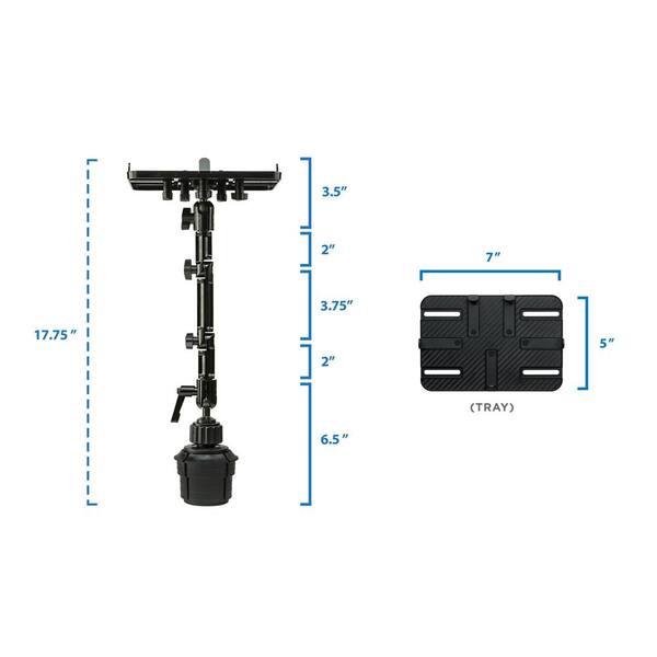 Heavy-Duty Cup Holder Tablet ELD Mount