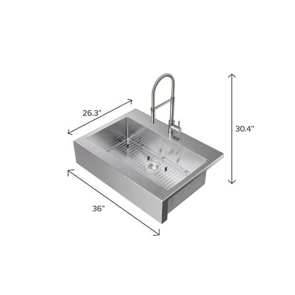 16- Gauge Stainless Steel 36