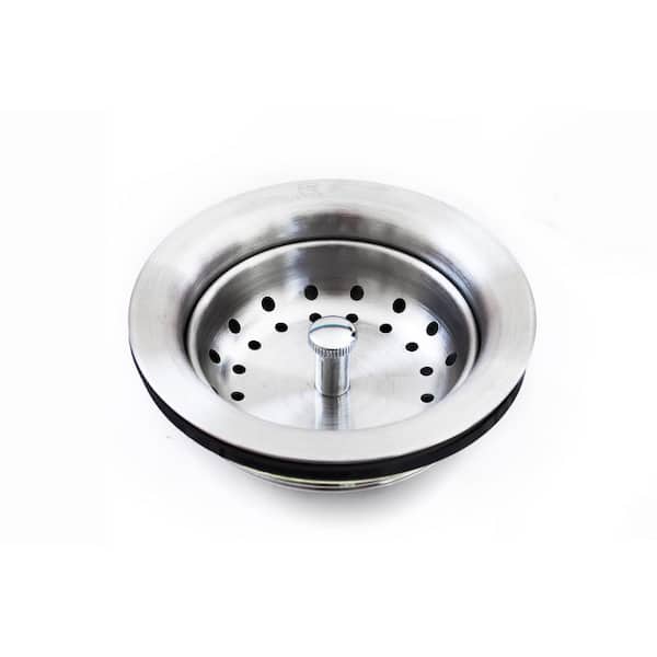 All-in-One Drop-In Stainless Steel 33 in. 2-Hole Single Bowl Kitchen Sink with Pull-Out Faucet