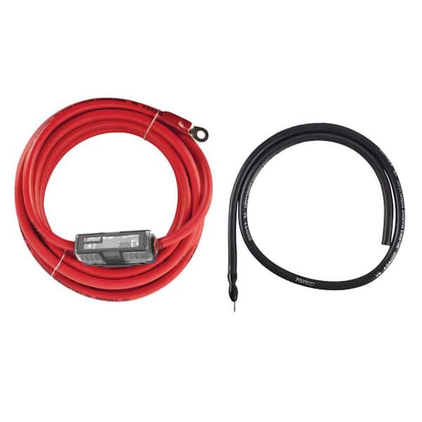 v8 Series 4-Gauge 1,500-Watt Amp Installation Kit with RCA Cables