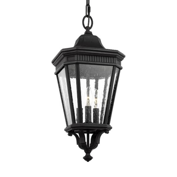 Cotswold Lane Black 3-Light Hanging Lantern