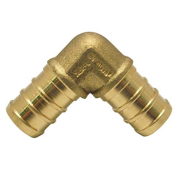 1/2 in. Brass PEX-B Barb 90-Degree Elbow Pro Pack (40-Pack)