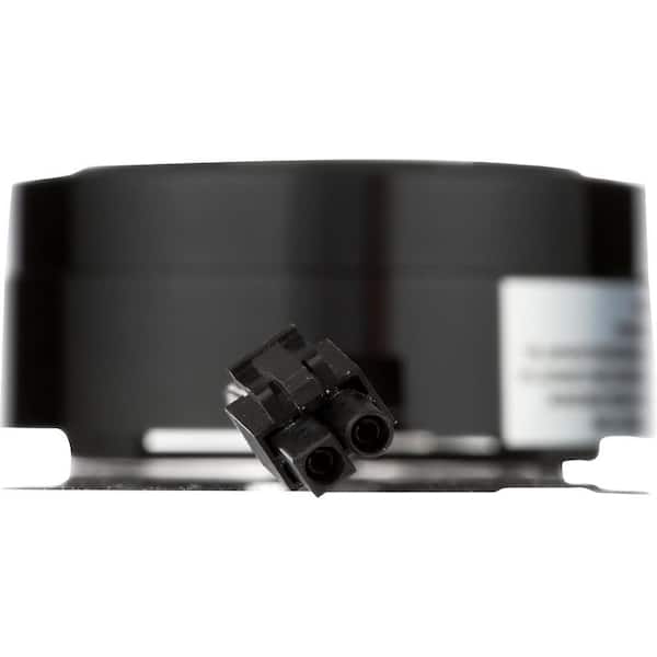 4.6 in. LED Black Puck Light (5-Pack)