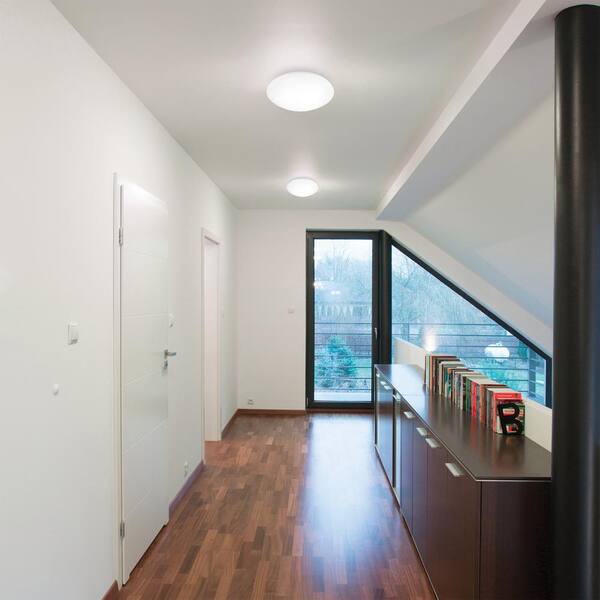 Blo 13 in. 1-Light White LED Flush Mount