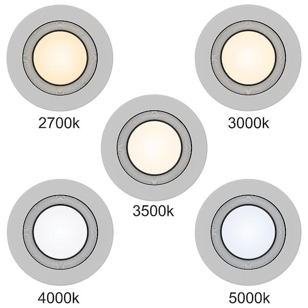 6 in. Adjustable CCT 30 Lighting Options Integrated Integrated LED Recessed Light Trim New Construction Remodel